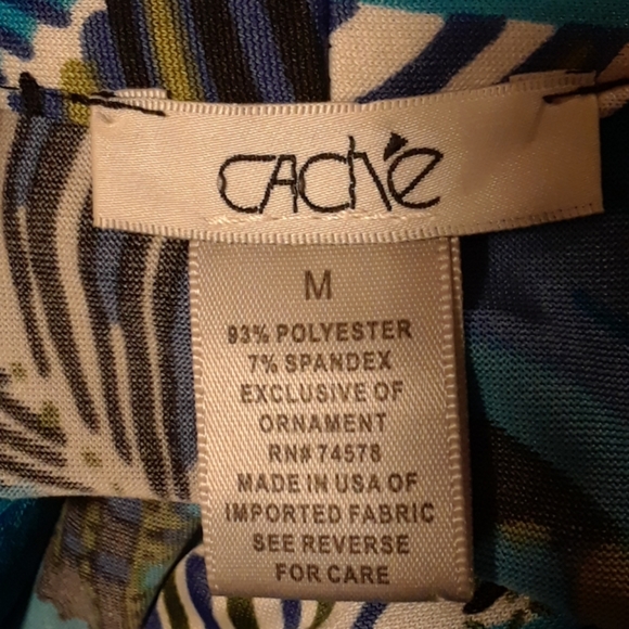 Vintage Cache tropical top - Picture 7 of 8